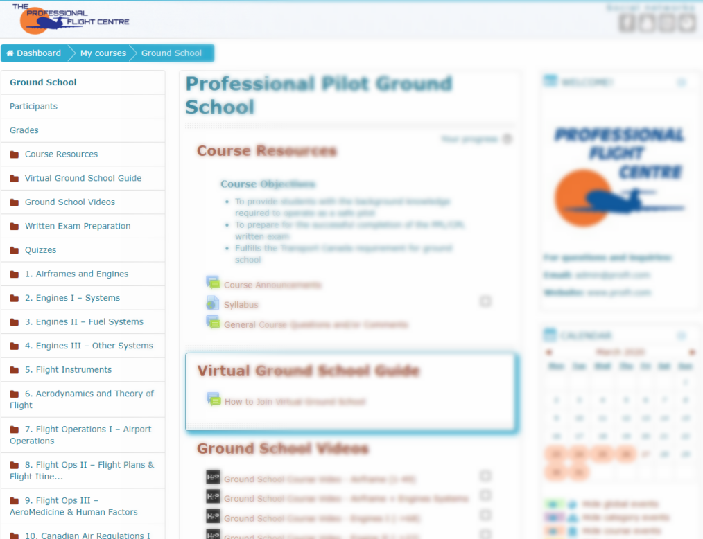 Join Our Online Ground School Today Professional Flight Centre