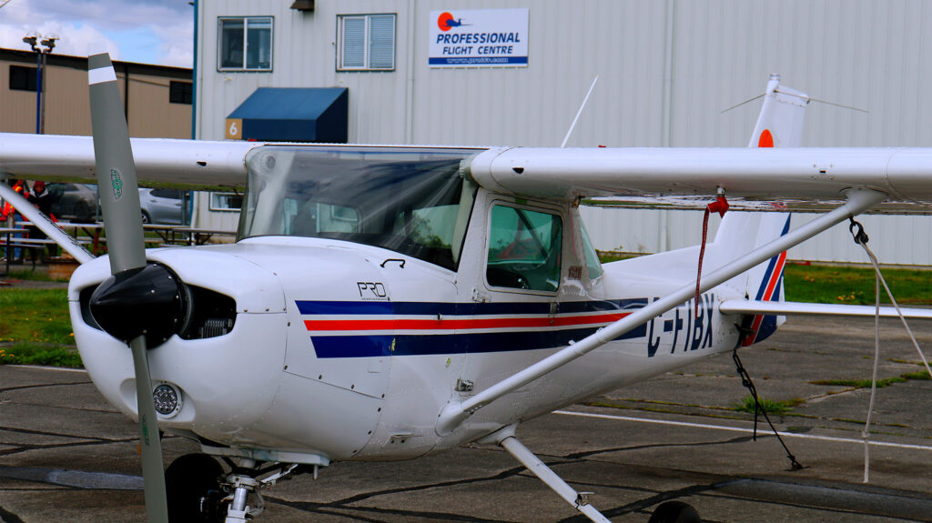 Cessna 152 on Ramp at Professional Flight Centre