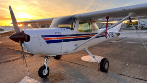 Cessna 152 C-FIBX on Ramp at Boundary Bay Airport