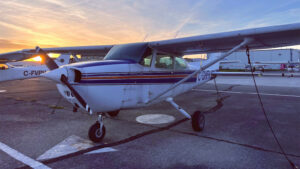 Cessna 172 C-GHFH Parked on Ramp at Boundary Bay Airport
