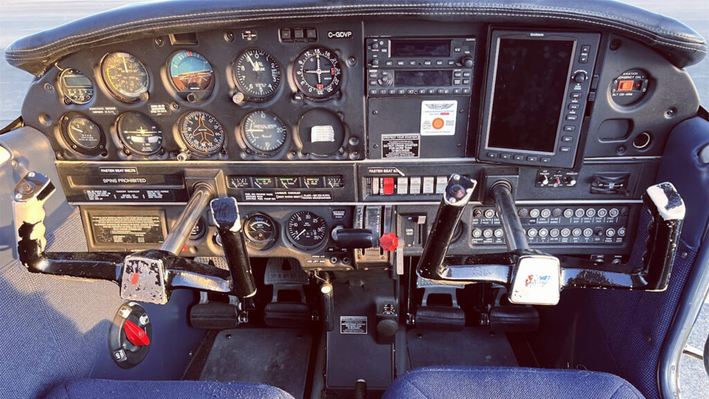 Piper Warrior Cockpit Control Panel C-GDVP