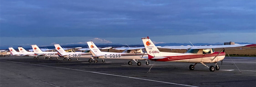 Cessna 152 Aircraft Parked on Ramp at Boundary Bay Airport
